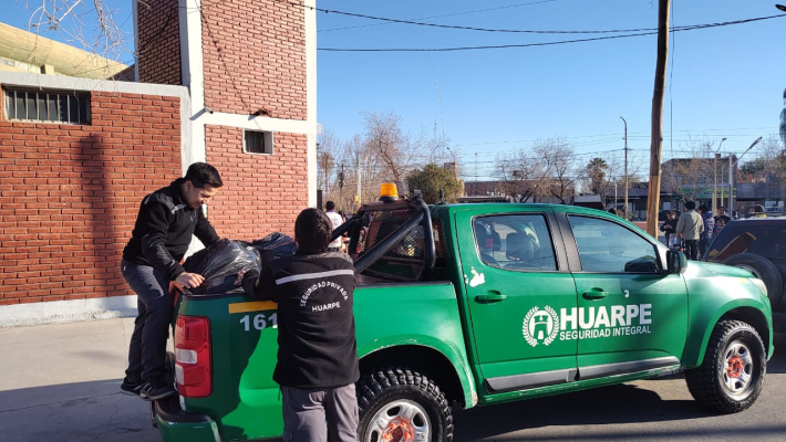 Donación en Caucete “Campaña Invierno 2024” de Cáritas Cristo Rey
